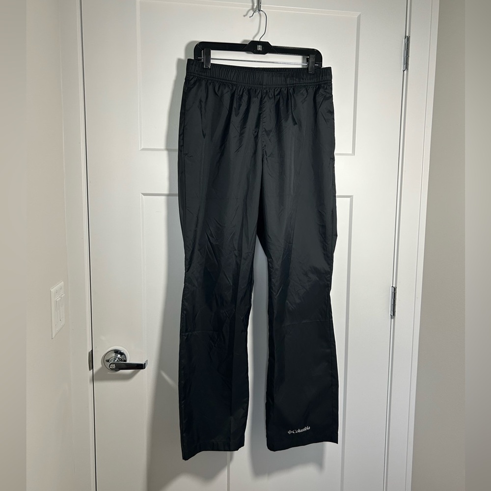 Men’s medium golf windbreaker pants, Columbia medium black pants 30-32X32-34 fit